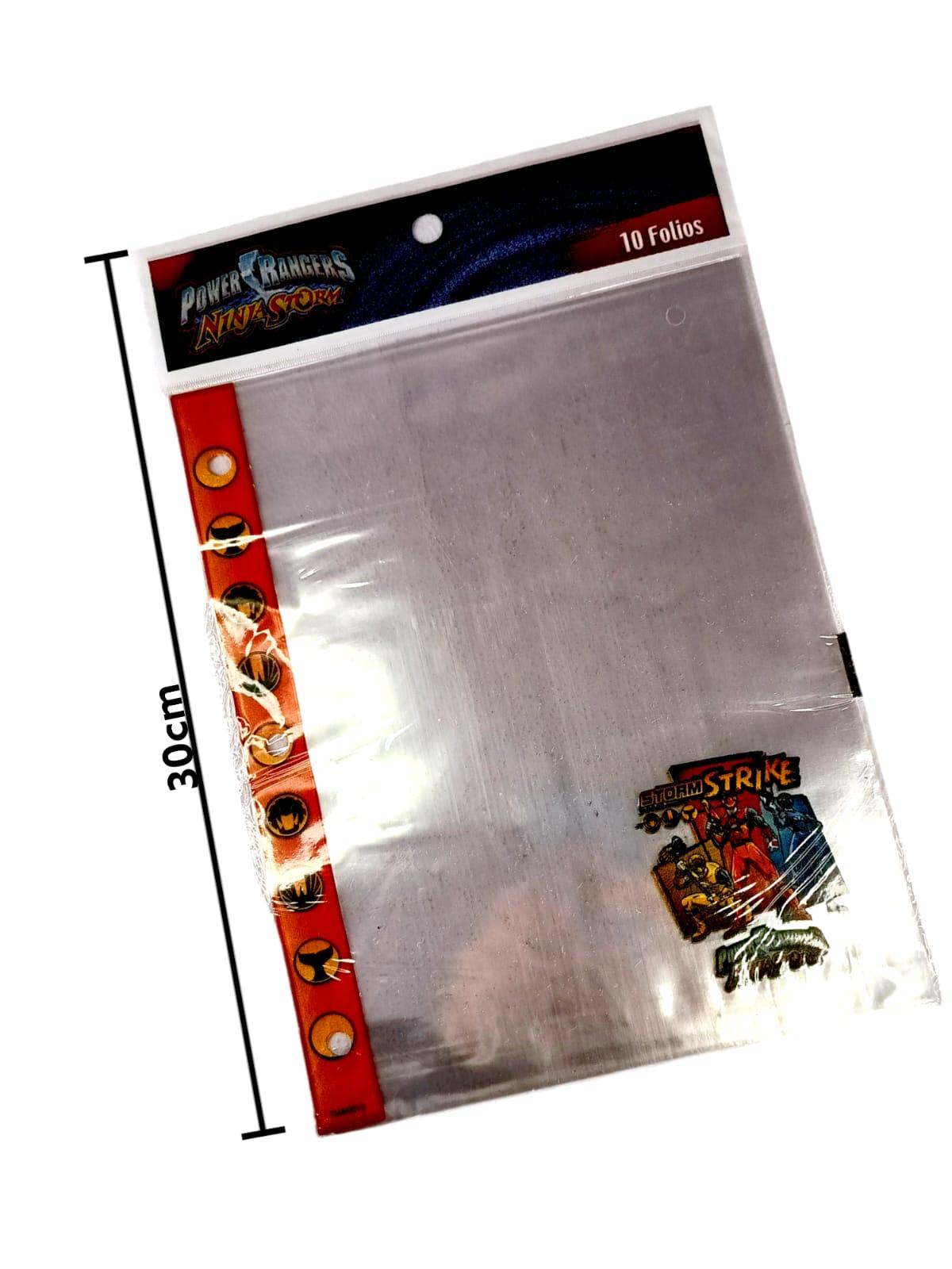 Folios x10 hojas numero 3 Power Rangers